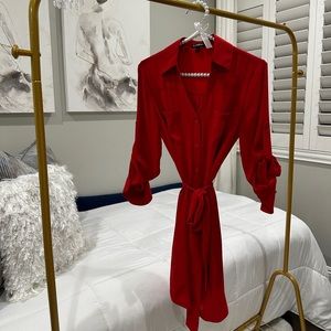 Cute Red Adjustable Express Dress !